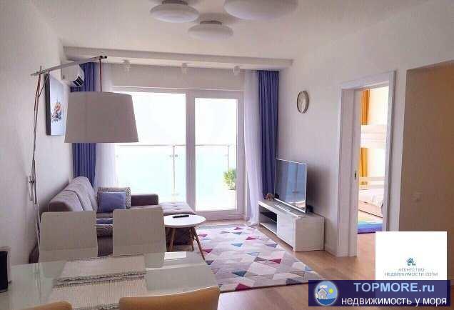 Продаю квартиру в элитном жилом комплексе в 50 метрах от пляжа. В квартире выполнен дизайнерский ремонт с... - 1