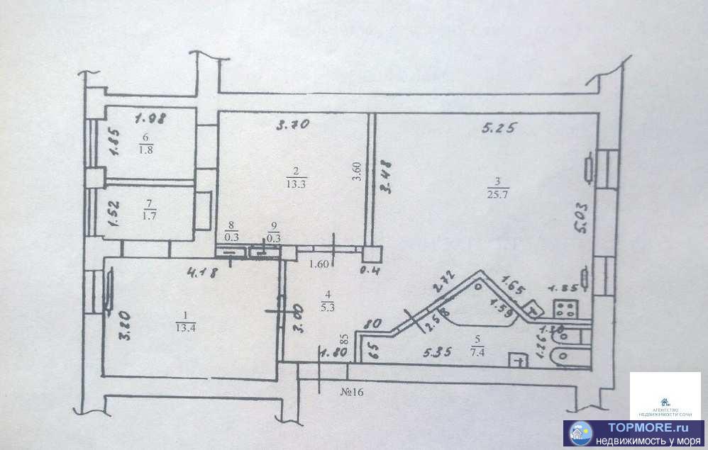 Сталинка. Квартира улучшенной планировки, кухня-студия, две раздельные спальни, гардеробная, ванная комната с...