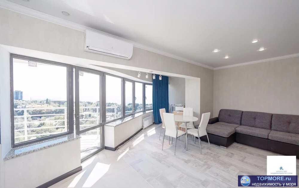 Мидгард ,16 этаж ,90 метров 20балконремонт третий стояк по шахматке окно вырезано , две спальни , кухня -гостиная -... - 1