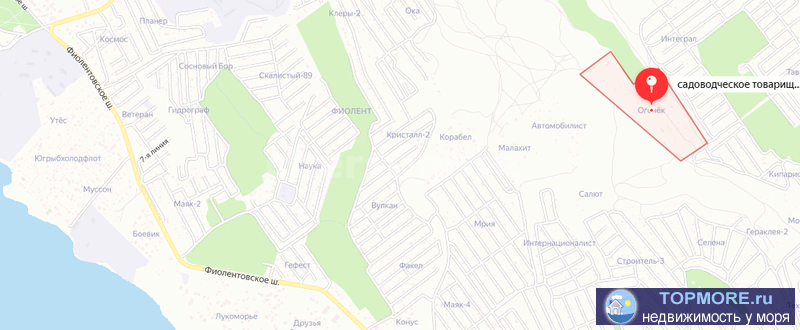 Продается участок 4,3 соток СТ "Огонёк", Гагаринский район.  Участок большой, пустой, правильной... - 2