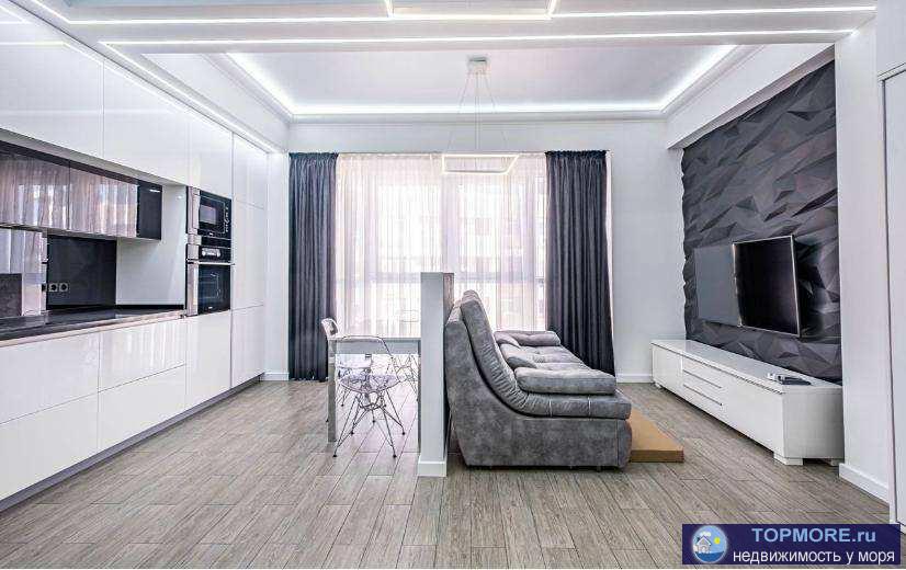 Продаётся шикарная квартира студия в современном жилом комплексе на 1 линии у моря. Шикарный вид из окна на город и...