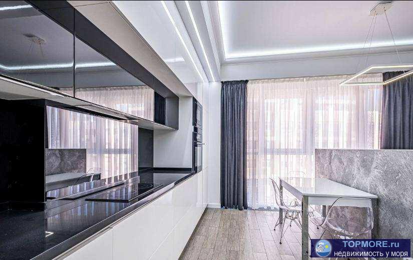 Продаётся шикарная квартира студия в современном жилом комплексе на 1 линии у моря. Шикарный вид из окна на город и... - 1