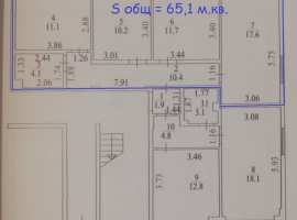 Лот № 136224. Продаётся уютная трёхкомнатная квартира на первом...