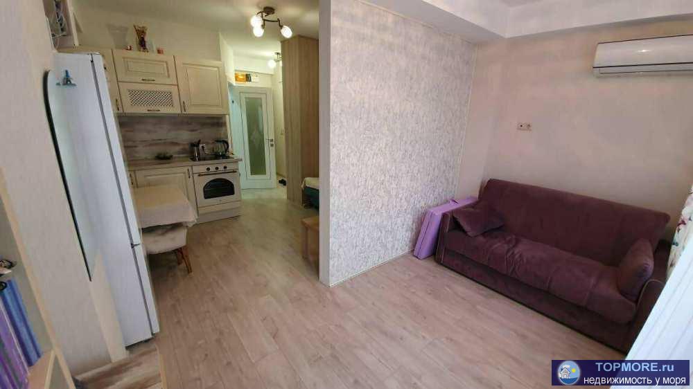 Продам квартиру рядом с парком Ривьера  жк Реал Хаус. Студия, ремонт, мебель, техника, 29.1 кв.м. Есть ипотека.