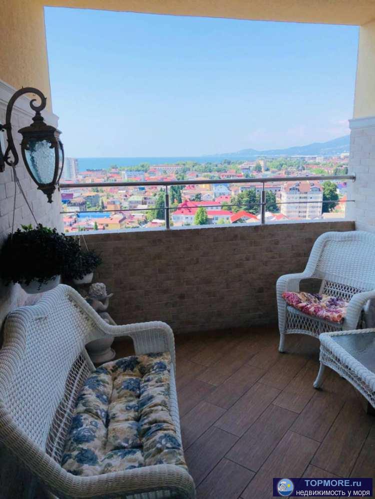 Продаю шикарную 4-х комнатную квартиру в Элитном многоэтажном доме Адлера! Красивейший вид на море и горы. Ремонт... - 1