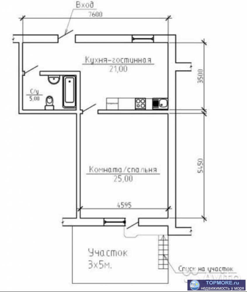 Квартира 51кв.м. в центре Красной Поляны на первой линии. Статус ж/п. Инфраструктура, буквально вокруг квартиры:...