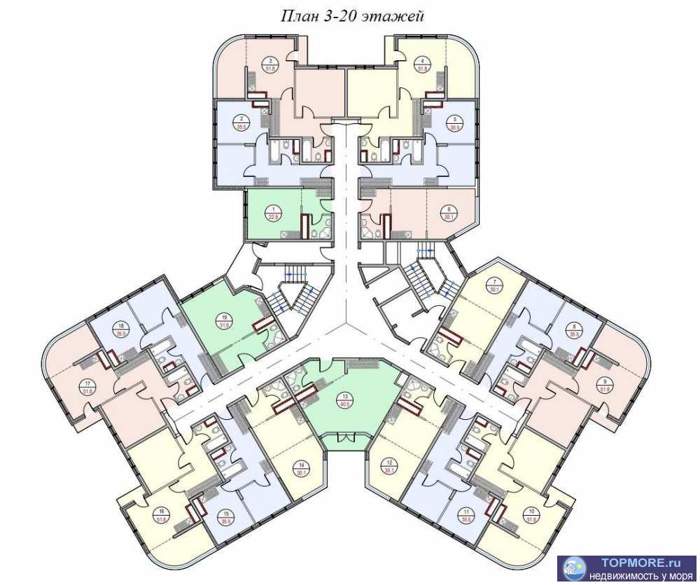 жк Челтенхен расположился в зеленом и экологичном районе города Сочи в 2км от моря недалеко от центра Сочи. На... - 2