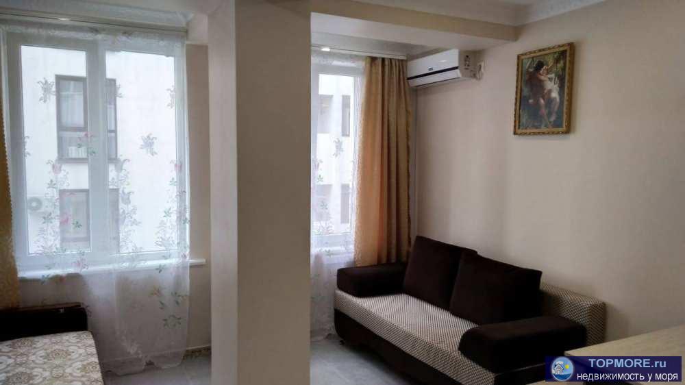 Продам светлую студию, до моря 300 метров. Рядом остановка. Мебель, техника. Ипотека. - 1