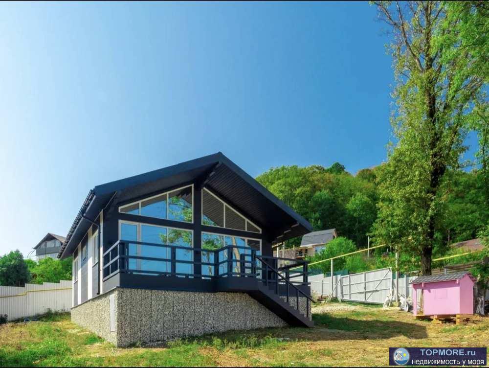 Новый дом в современном стиле с отделкой с дизайнерском освещением дома.Дом находится в районе Мамайский перевал в...