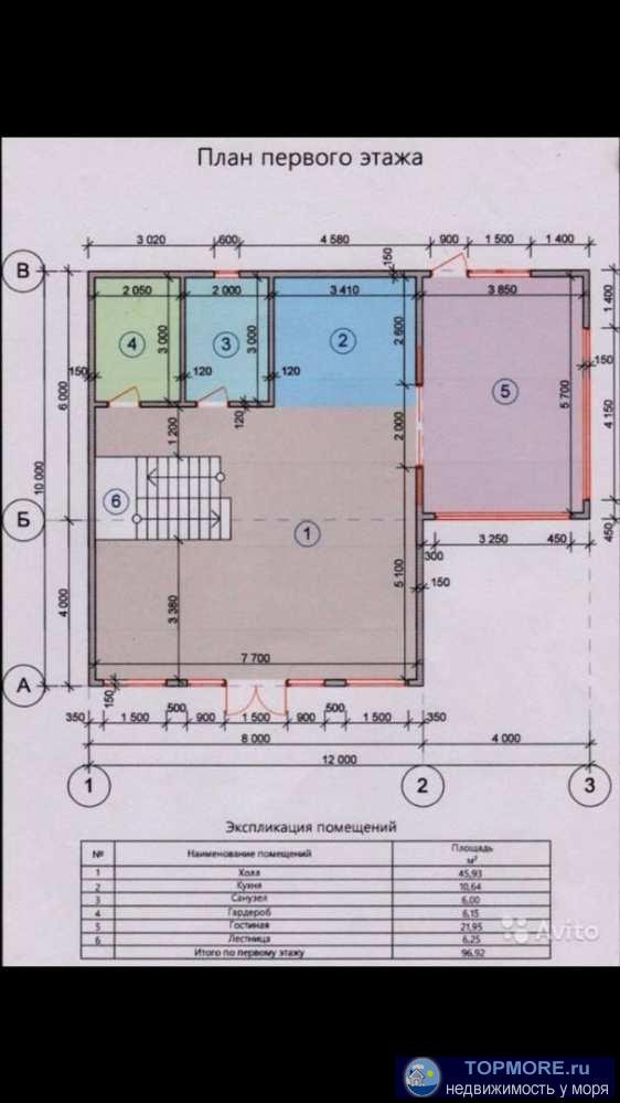 Продается Новый замечательный дом 200кв.м. в Адлере п. Галицино на земельном участке 6 соток. Все коммуникации... - 2