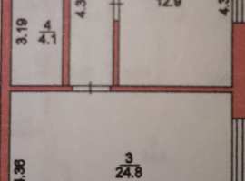 1-комнатная на первом этаже. Предчистовая. Стены отшпатлеваны....
