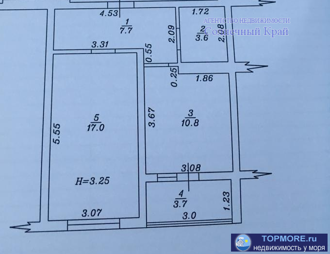 Продаётся однокомнатная квартира в новом доме комфорт класса ЖК 'Фамильный' в г.Анапа.  До моря 15 минут.  Отопление...