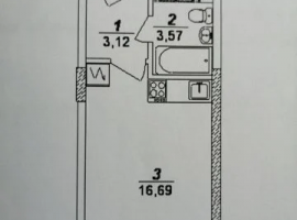 Продается студия в отличном районе с развитой инфраструктурой в...
