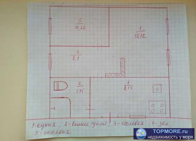 Продается садовый дом 110 кв.м., 5,3 сотки в пгт Кировское, ул.8-ая. Вода питьевая круглый год в доме и поливная по... - 1