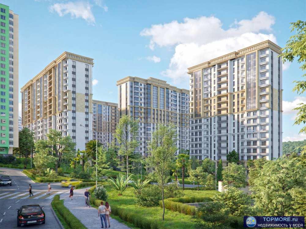 Светлая квартира в жк Альпийский квартал&nbsp; в Центре Сочи! Планировка правильной формы, выделены зал и кухня!...