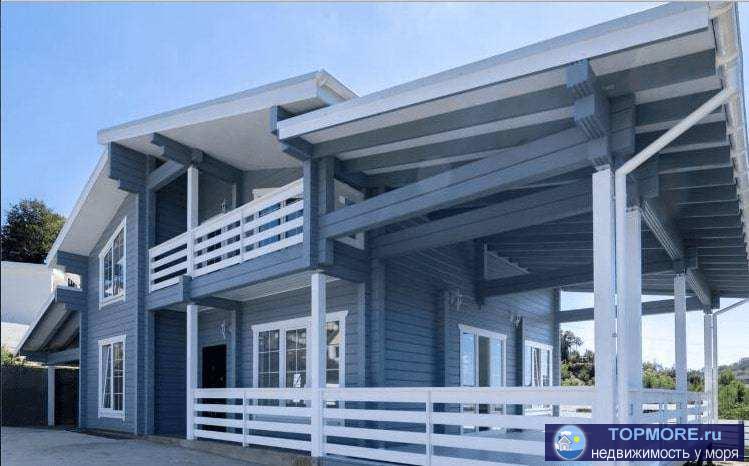 кп Брус - состоит из коттеджей . 2-х этажные дома из клеенного бруса с видом на море. На 1-м этаже - 2 комнаты,... - 1