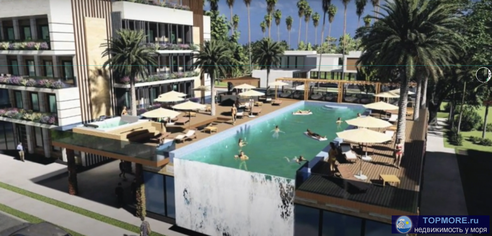  Просторная 2-х комнатная квартира с отличной планировкой 52.7 м в центре Дагомыса! Современный комплекс бизнес... - 2