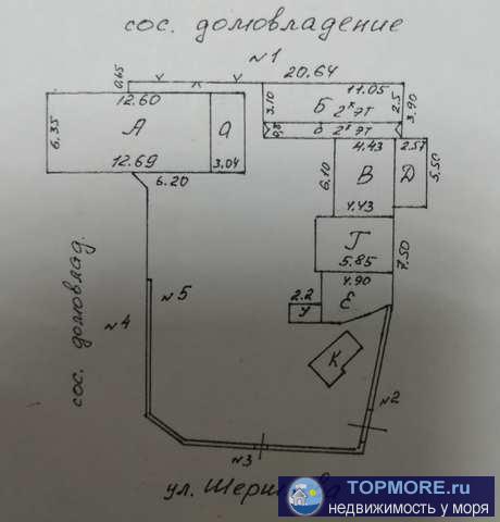 Продается домовладение в пгт Коктебель, ул Шершнева, общая площадь жилых домов- 220 квм, участок- 7,7 сотки.... - 1