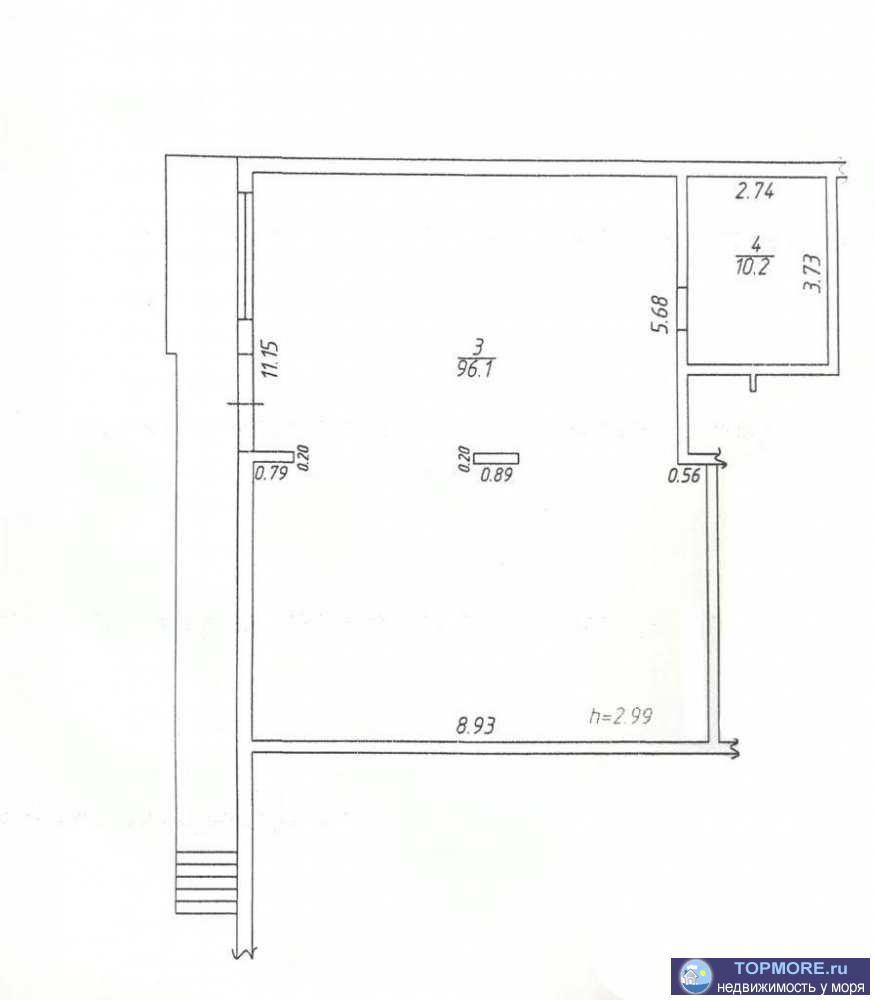 Продаётся коммерческое помещение на первом этаже 106,3 м² в центре Геленджика.Входная группа выходит на улицу...