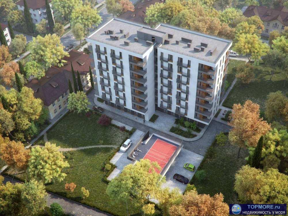 Лот № 144028. Продается квартира без отделки в новом жилом комплексе на улице Гагарина в центре Сочи.  Квартира...