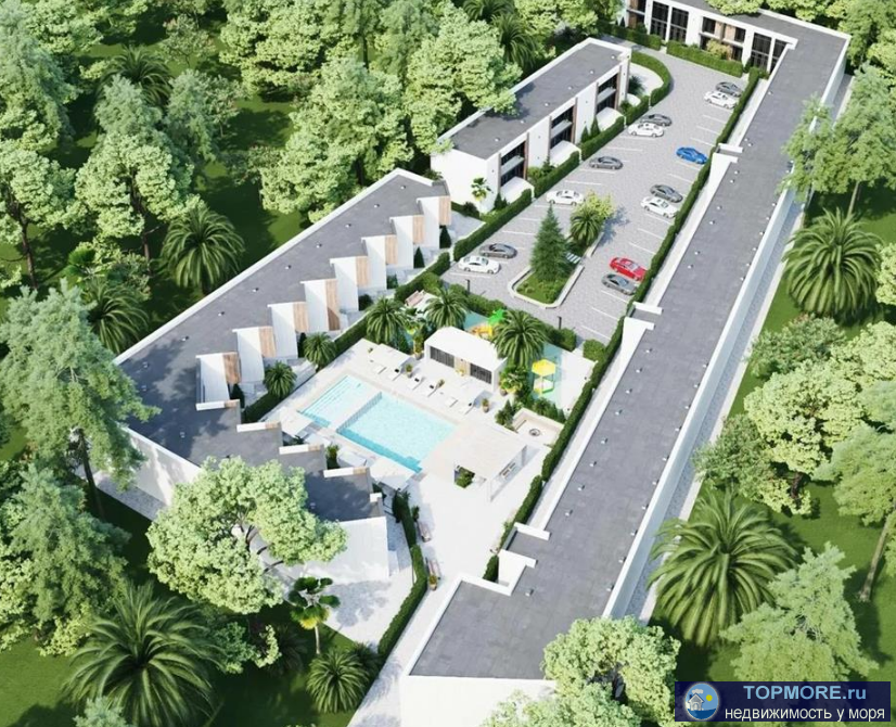 Предлагается к продаже апартаментный комплекс бизнес-класса в центре Адлера. Двухэтажные корпуса, большая территория... - 1