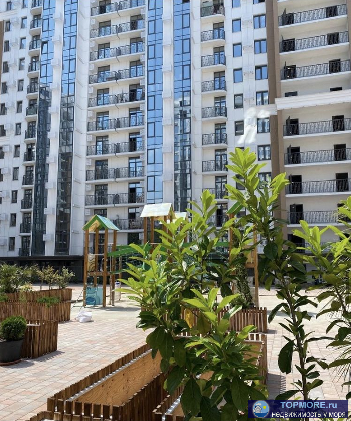 жк альпийский квартал. 45,6 кв. м. Евродвушка. Рядом с комплексом находятся ж/д вокзал Сочи, прогулочная зона улицы... - 1