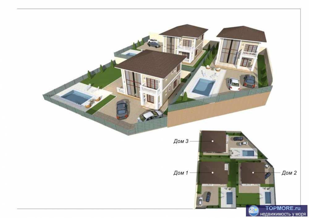 кп Belveder park - Коттеджный поселок комфорт класса, представляет из себя 4 дома в одном архитектурном стиле, с... - 1