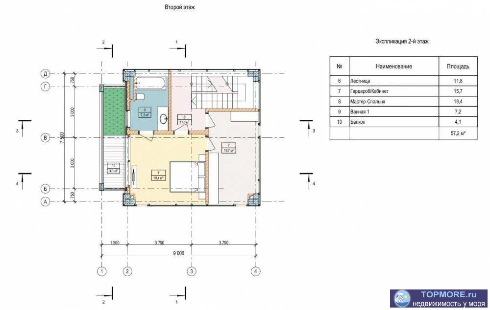 Коттедж у моря в Дагомысе, газ, вода, свет,канализация все центральное. Дом построен в стиле hi-Tech с ландшафтным... - 2