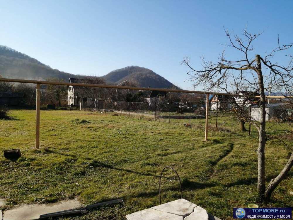 Лот № 20554. Продается земельный участок 17 соток, с.Пшада. На участке 2 дома. Один из них жилой 40 кв.м: вода,... - 1