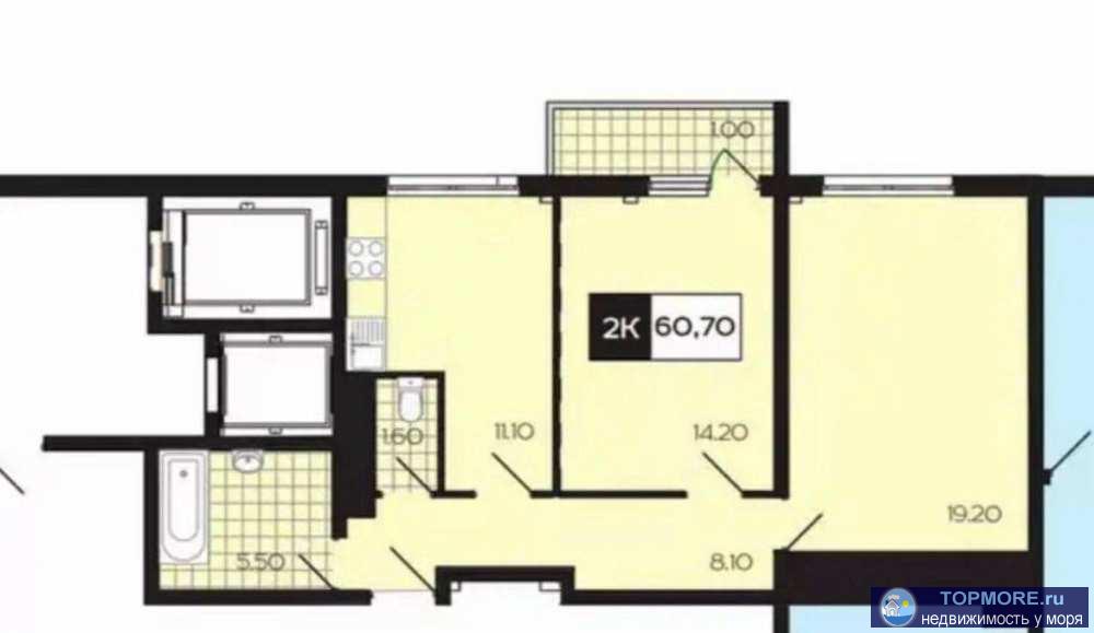 Лот № 155662. Продается отличная 2-комнатная квартира, 61 м 2, в уникальном жк Министерские озера.Большая ванная...