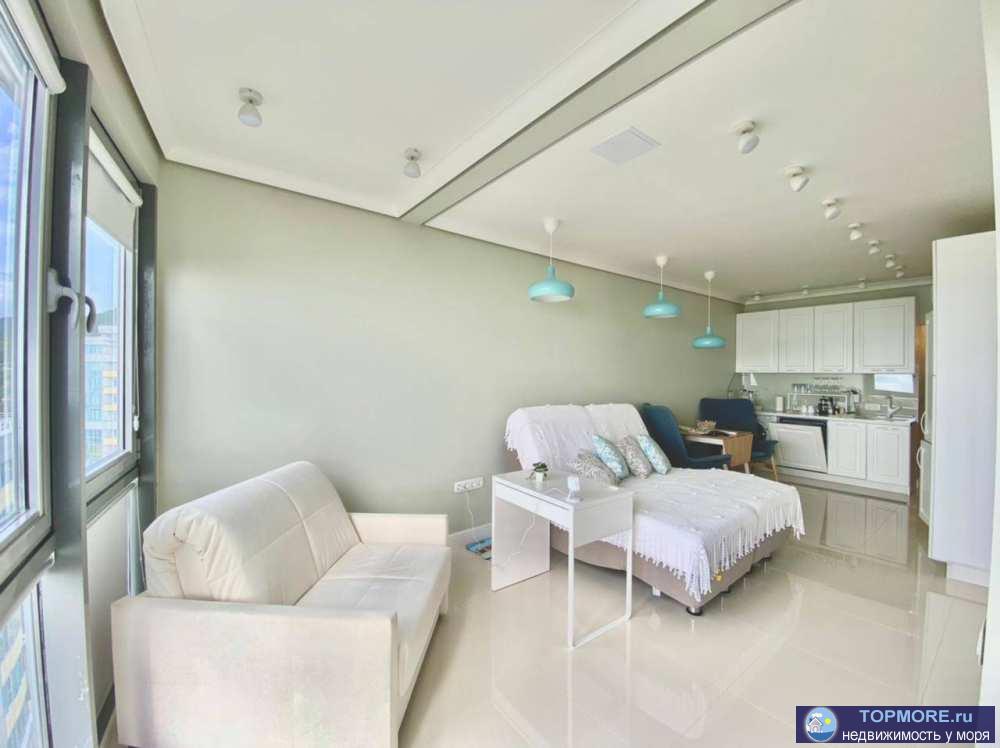 Лот № 141367. Продается отличная студия с ремонтом? 25,6 м2, с видом на море и Олимпийский парк.  Шикарные видовые... - 1