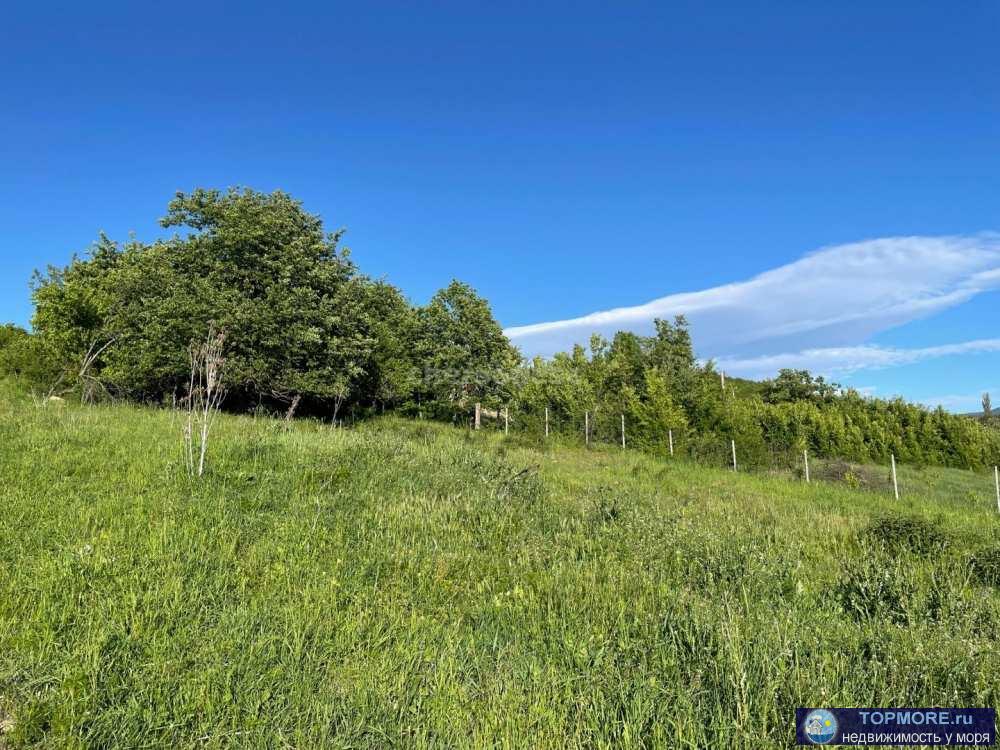  Продажа участка  ИЖС 8 сот. в с. Передовое (Байдарская долина).  Участок на склоне, благодаря чему открывается... - 1