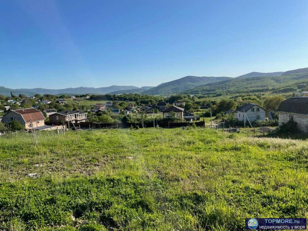  Продажа участка  ИЖС 8 сот. в с. Передовое (Байдарская долина).  Участок на склоне, благодаря чему открывается... - 2