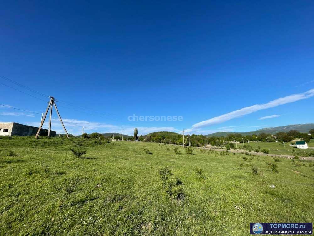 Продажа участка 10 сот. в с. Передовое (Байдарская долина).  Участок практически без уклона,правильной прямоугольной...