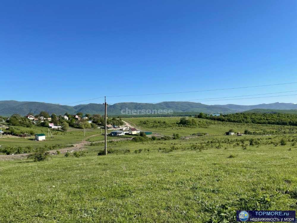 Продажа участка 10 сот. в с. Передовое (Байдарская долина).  Участок практически без уклона,правильной прямоугольной... - 2