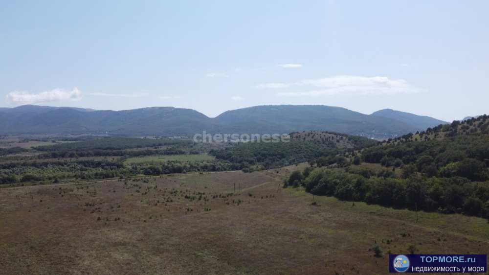 Участок 12 сот (земли населенных пунктов),  в селе Широкое. Живописное место, открывается вид на горы и Байдарскую... - 1