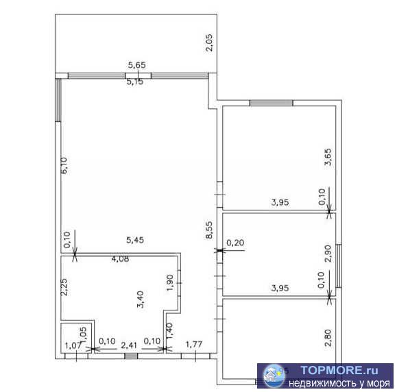Продается новый трехкомнатный дом 100кв. на земле ИЖС на ул. Урожайная, с. Ушаково Балаклавский р-н.  Дом построен в... - 1