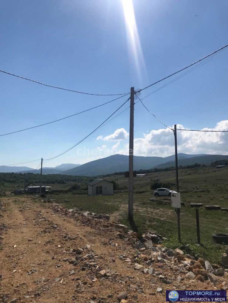 Продается ровный участок с шикарным видом на долину.  Коммуникации по границе, газ в перспективе. Вторая линия от... - 2