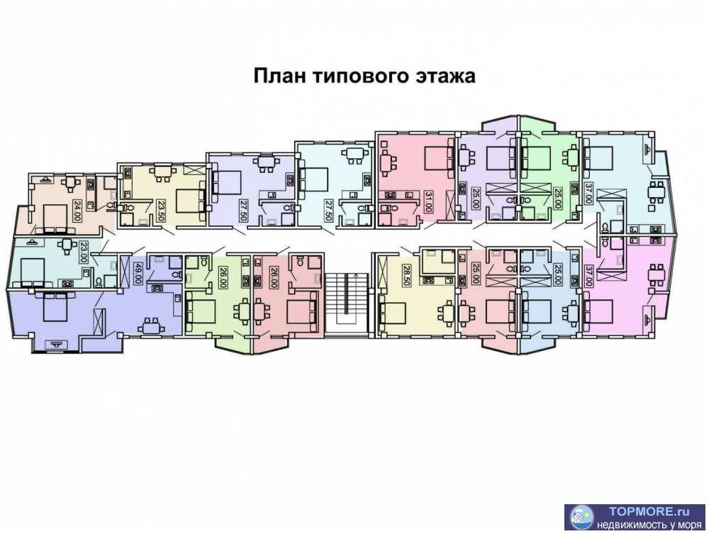 Лот № 162341. Продается квартира в центре курорта Красная поляна.   Квартира общей площадью 36 м2, свободной... - 2