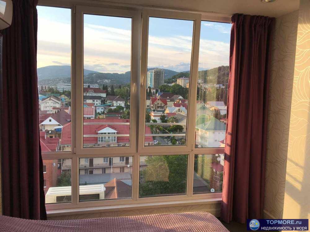 Лот № 163435. Отличная новая студия как для собственного отдыха.  Шикарный вид на море, горы, хостинскую бухту,...