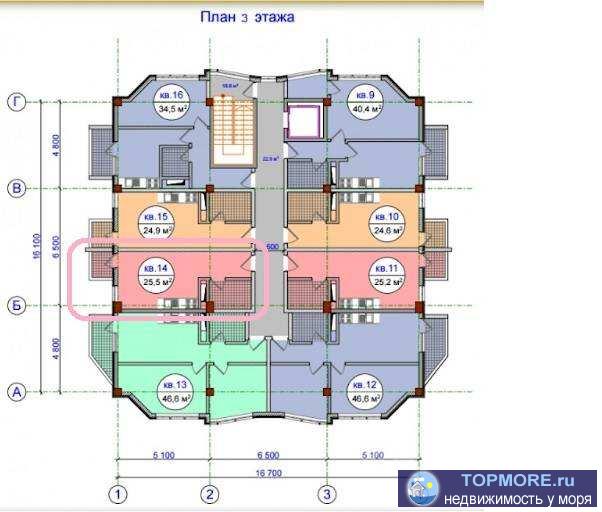 Лот № 163645. Срочно! Продаю квартиру-студию в Сочи, центральный район Донская.  Квартира площадью 25 м2. Сделан... - 1