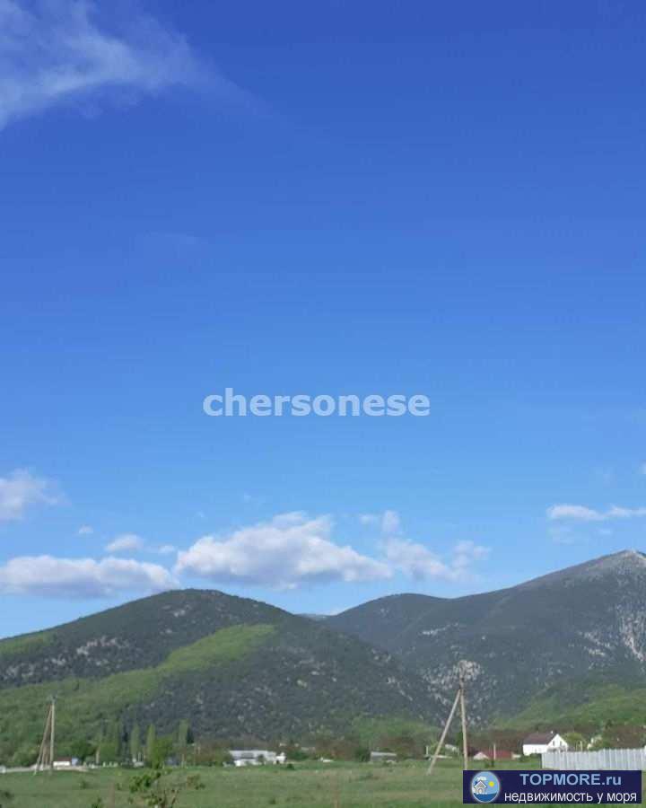 Продается видовой участок окруженный горами  12,5  сот ИЖС на первой линии в Байдарской долине. Рядом большое... - 1