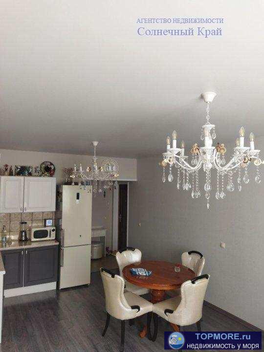 Продаётся видовая (с видом на море) просторная 1-комнатная квартира в Анапе. 56 кв.м. Большая кухня-гостиная 23 кв.м.... - 2