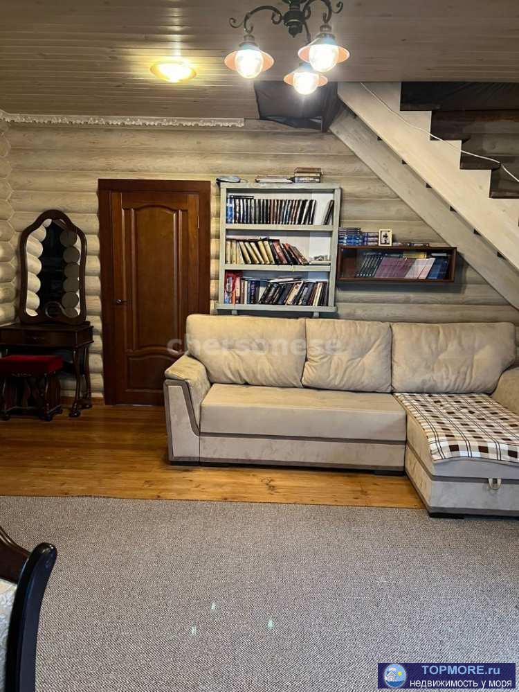 Продается новый красивый просторный дом 120кв.м. из экологичного бревна камерной сушки в удобном районе Фиолента в СТ... - 2