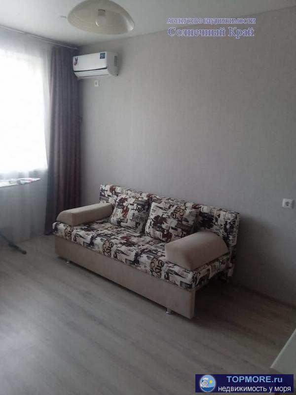 Продается студия в городе Анапа. ЖК 'Огни Анапы'.  Общая площадь 26 кв.м. Качественный ремонт, мебель. Тариф на свет...