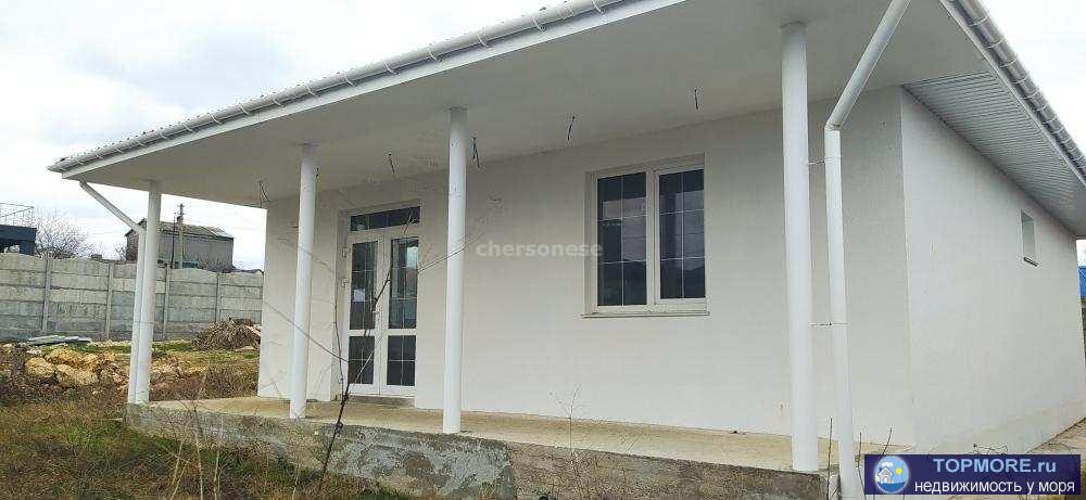 Продается одноэтажный новый дом 95кв.м. на ровном прямоугольном участке 4,1 сотки в СТ Импульс-1.  Дом строили для... - 1