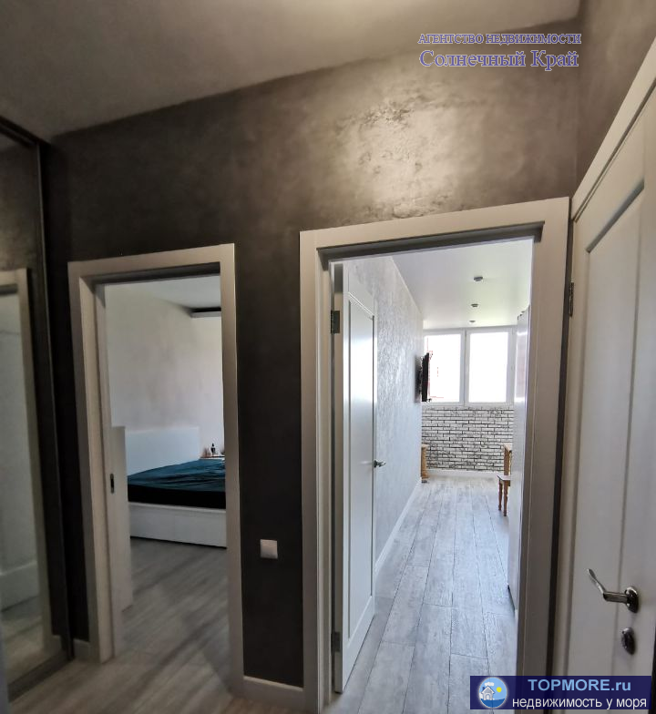 Продаётся 1-комнатная ВИДОВАЯ (с видом на море) квартира в Анапе. 43 кв.м. Качественный ремонт: итальянский... - 1