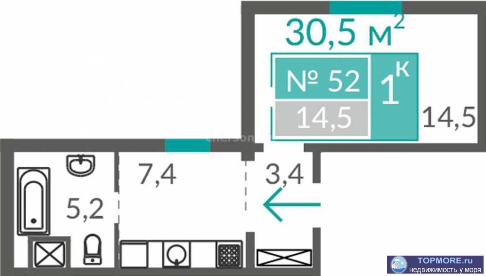 Прекрасные апартаменты в новом комплексе «Золотые пески» для жизни всей семьи и инвестиций!  Блок 2 открыт в продажу....