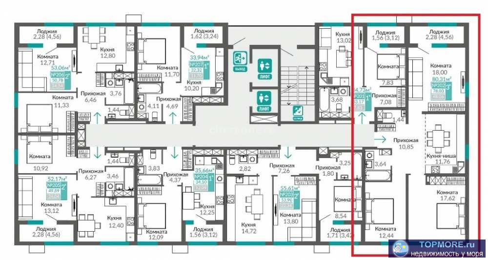 Продается трёхкомнатная квартира в ЖК "Тюльпаны" от надежного застройщика.  Черновая отделка, установлены... - 1