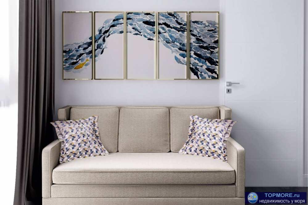 Лот № 167547. Продается двух комнатная квартира в жк Альпийский кварталКвартира в черном варианте (фотографии это... - 1